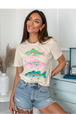 Natural Gildan Tee