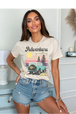 Natural Gildan Tee