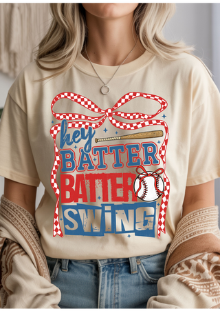 Hey Batter Batter Graphic Tee