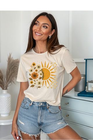 Floral Sun Graphic Tee
