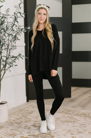 Next to Nothing Top and Bottom Set in Black