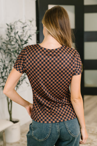 No One Else Checkered Casual Tee