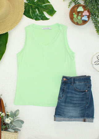 Noelle Tank - Lime