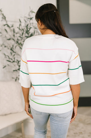 Normal Volume Striped Sweater