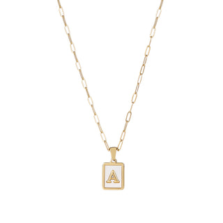 Ocean Drive Initial Necklace - Water Resistant
