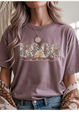 Book Worm Graphic Tee