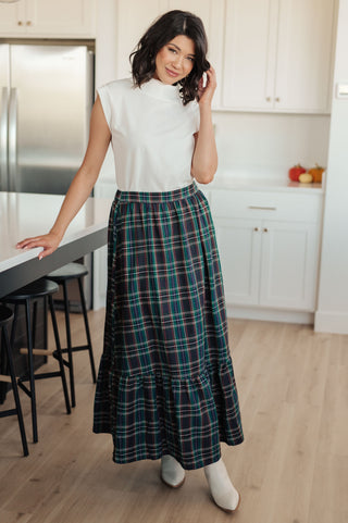 Plaid Perfection Maxi Skirt