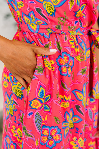 Polished and Pretty Waist Tie Tea Dress