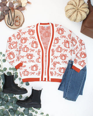 Pumpkins Pocket Cardigan
