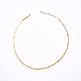 Resort - Classic Herringbone Chain Necklace - SS & WR