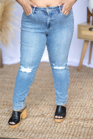 Rhinestone Beauty - Judy Blue Slim Fit