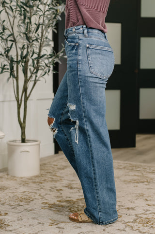 Roseanne High Waist Rigid Magic Column Straight Destricted + Adjustable WS Tabs