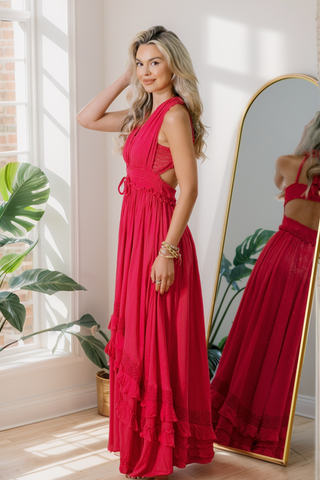 Ruffle & Radiance Maxi