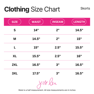 PREORDER- Sweet Beginnings Gingham Skort