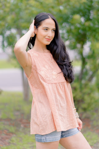 Melon Muse Embroidered Tank