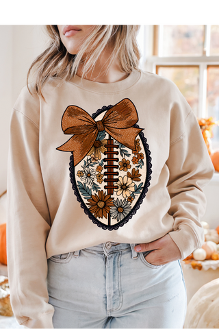 Floral Football Graphic Tee