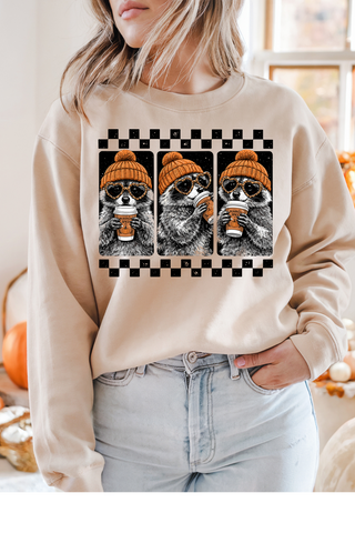 Fall Racoon Graphic Tee