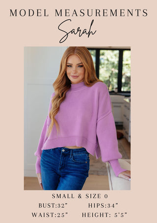 Beyond the Basics Pullover in Violet