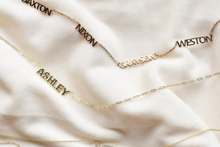 Custom Cherish Multiple Name Necklace - Water Resistant