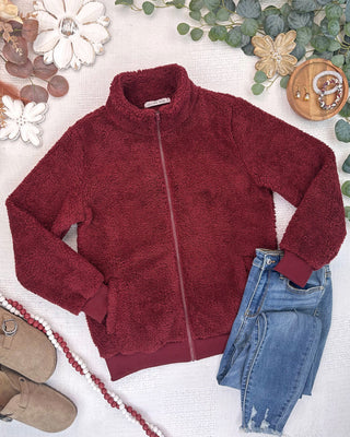 Skylar Sherpa Fullzip - Cranberry