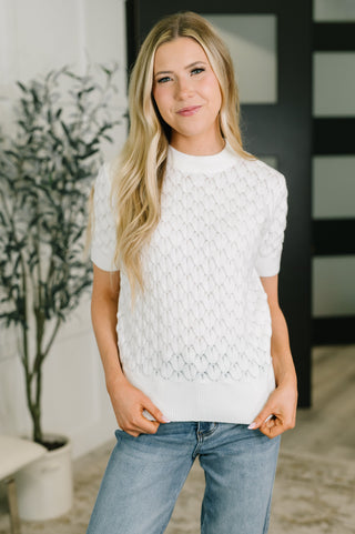 So Intriguing Textured Knit Top