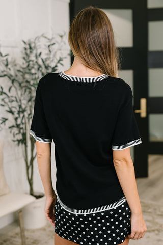 So Totally Me Trim Detail Casual Top