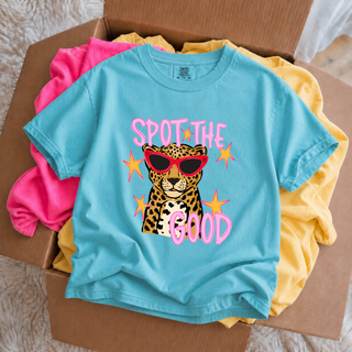 Spot The Good Graphic Tee - Leopard