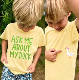Youth Ask Me About My Duck Graphic Tee - Girl