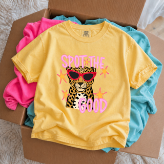 Spot The Good Graphic Tee - Leopard