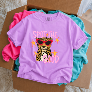 Spot The Good Graphic Tee - Leopard