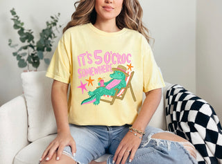 It’s 5 O’Croc Somewhere Graphic Tee or Tank