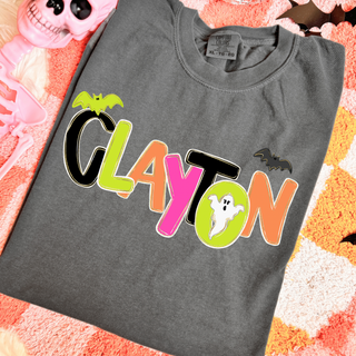 Personalized Halloween Graphic Tee – Boy Version | Tees by SLB