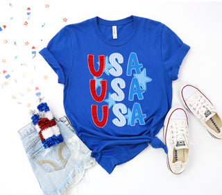 USA Stacked Graphic Tee 🇺🇸⭐