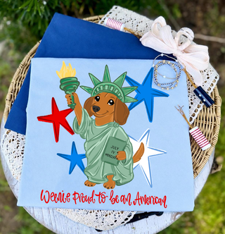 Weenie Proud to Be an American Graphic Tee 🌭🇺🇸⭐