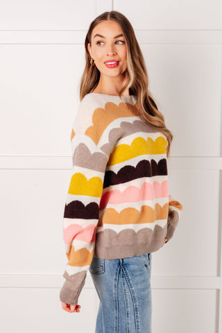 Wave After Wave Striped Sweater