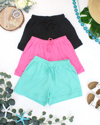 Weslie Waffle Shorts - Pink