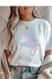 White Gildan Tee