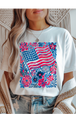 White Gildan Tee