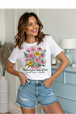 White Gildan Tee