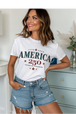 White Gildan Tee