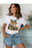 White Gildan Tee