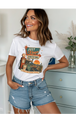 White Gildan Tee