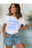 White Gildan Tee