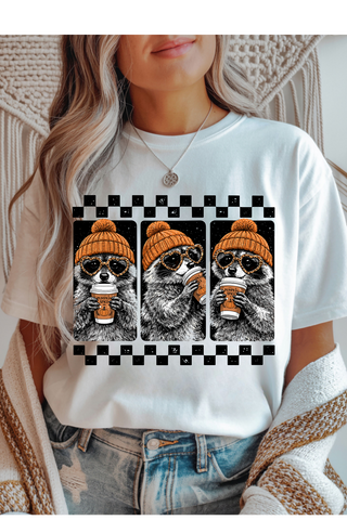 Fall Racoon Graphic Tee