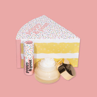 Poppy & Pout Lip Care Duo - Birthday Confetti Cake