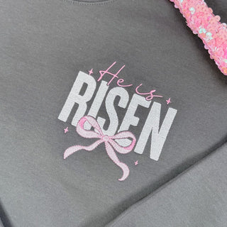 He is Risen Embroidered Sweatshirt