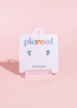 Dolphin Flatback Earrings