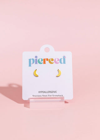 Banana Flatback Earrings