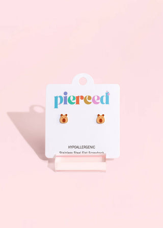 Capybara Flatback Earring