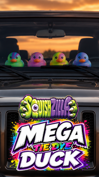 Fun Doh MEGA 5" Squishy Tie Dye Duck